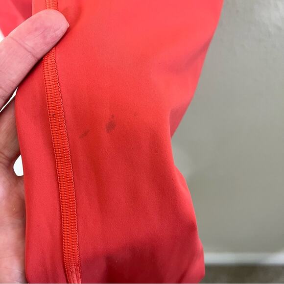 Lululemon Fast & Free 7/8 Tight II Nulux 25" Red Orange Womens Size 4 - Picture 7 of 7